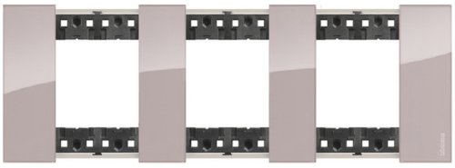 Рамка универсальная Legrand BTicino Living Now 3-м. 6 мод. аура картинка